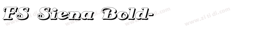 FS Siena Bold字体转换